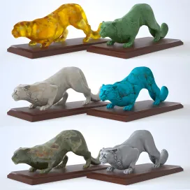 Figurine snow leopard